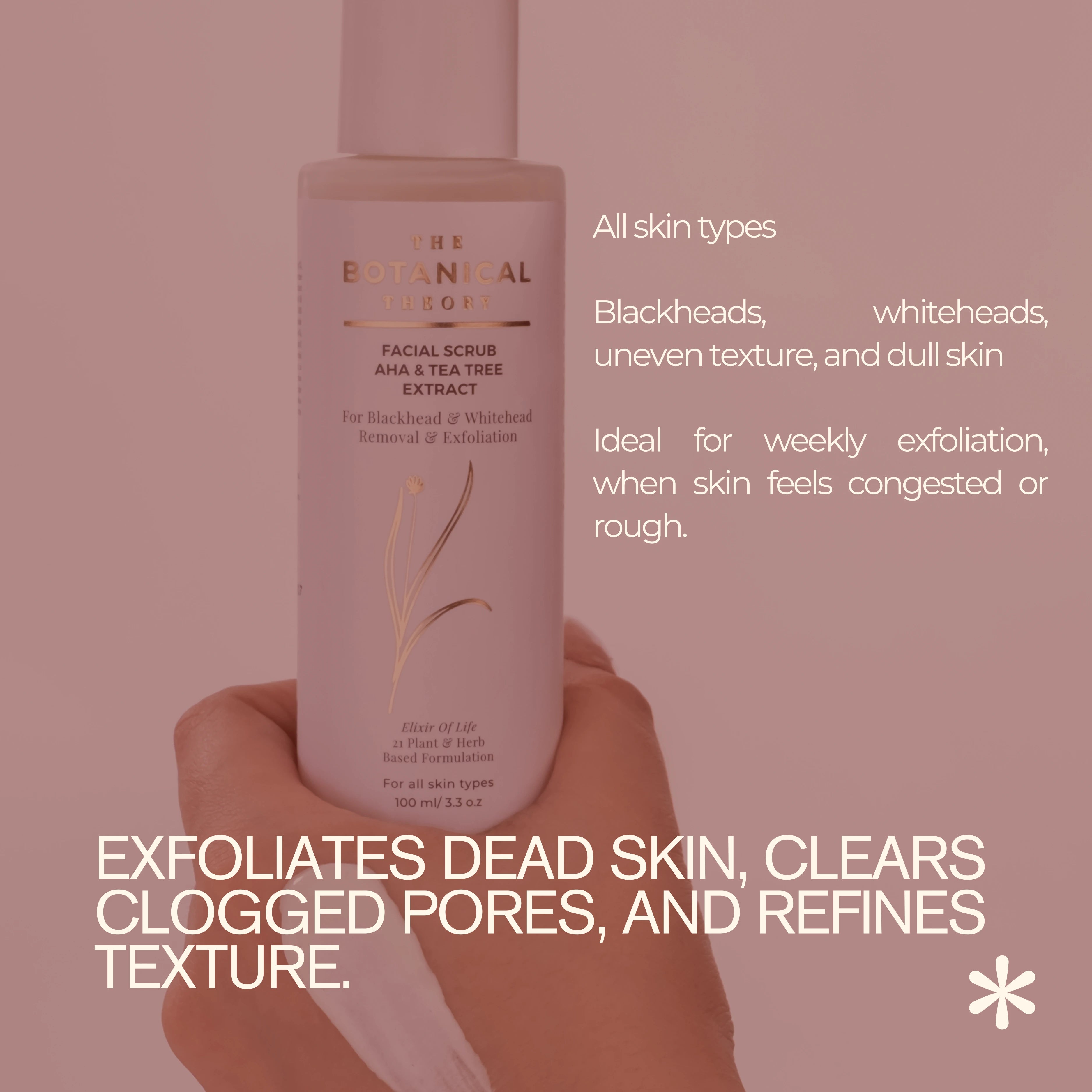 Facial Scrub AHA &  Tea Tree Extract