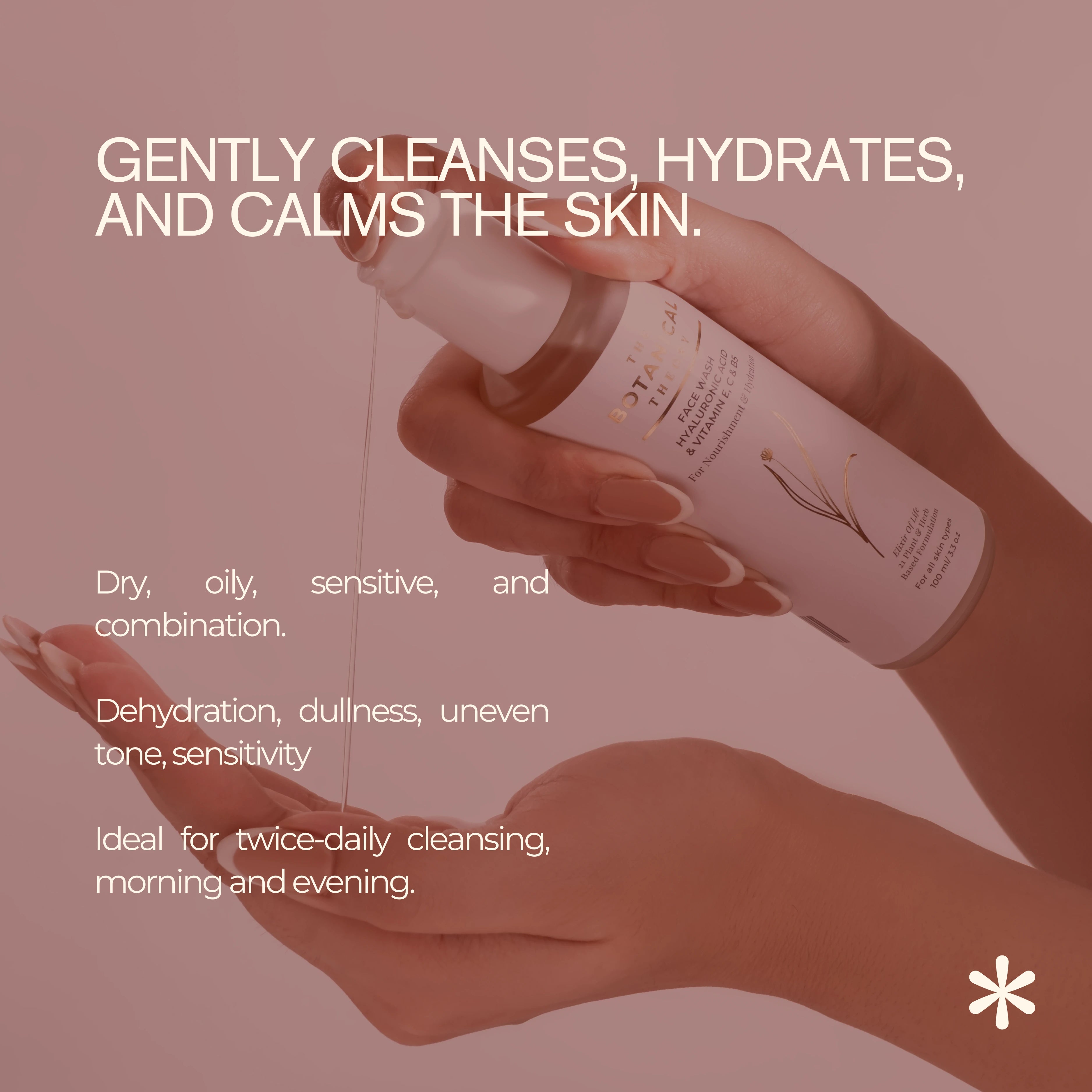 Face Wash Hyaluronic Acid & Vitamin E, C & B5