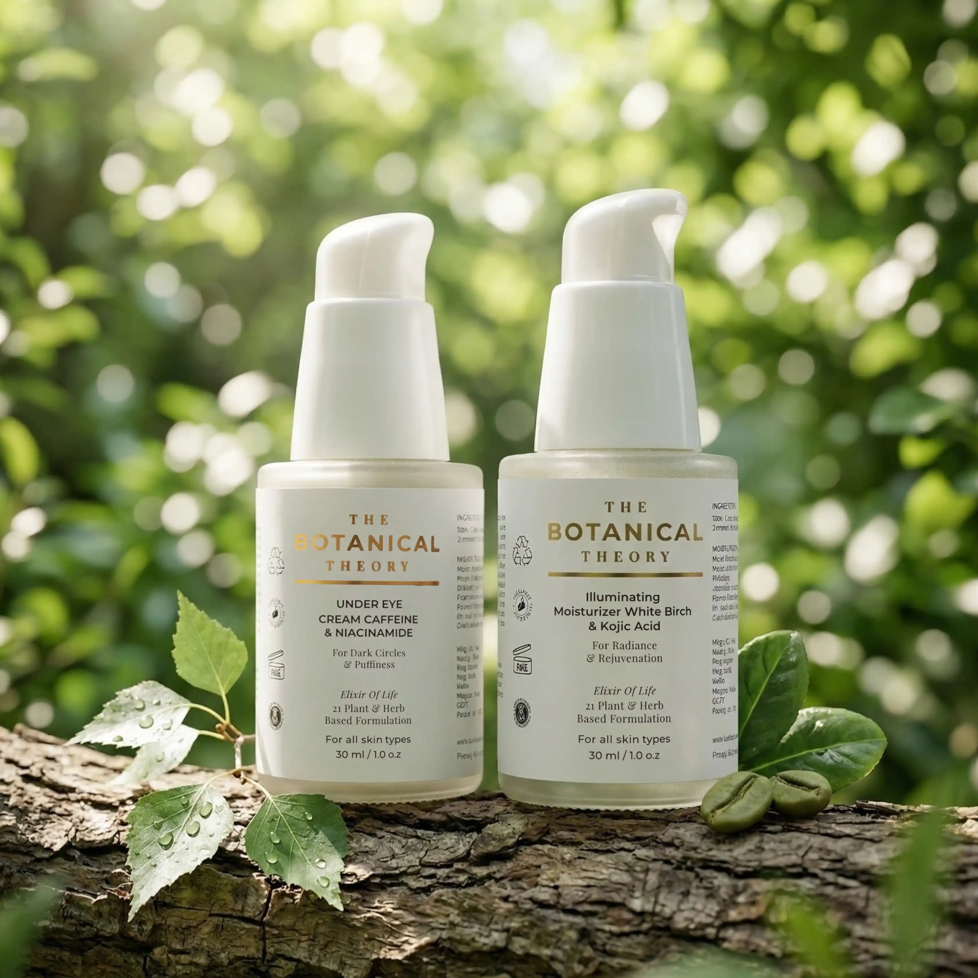 Glow & Revival Skincare Duo - Kojic Acid, White Birch & Caffeine
