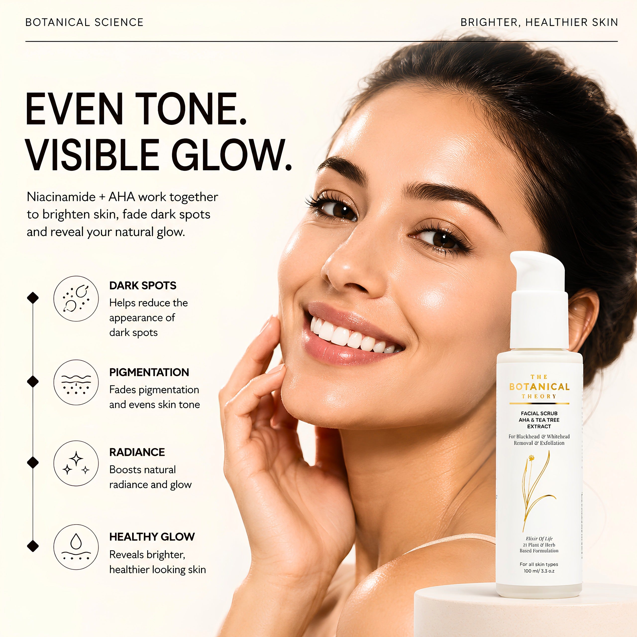 Facial Scrub AHA &  Tea Tree Extract